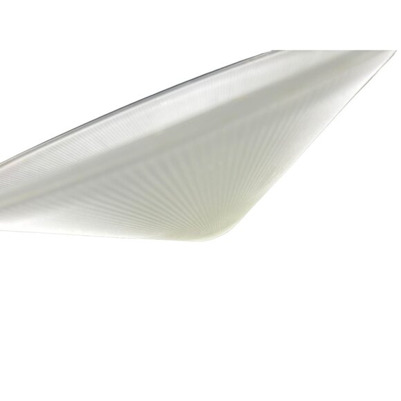 Vintage 10 3/8 D. Frosted Ribbed replacement  Lamp Shade Globe - Picture 6 of 13